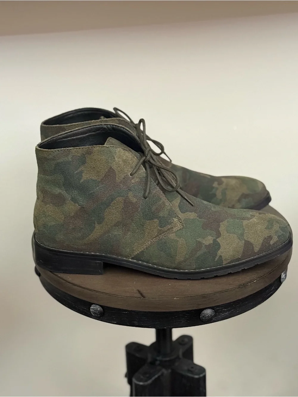 dingo Men's Camo Chukka Boots - Green & Brown